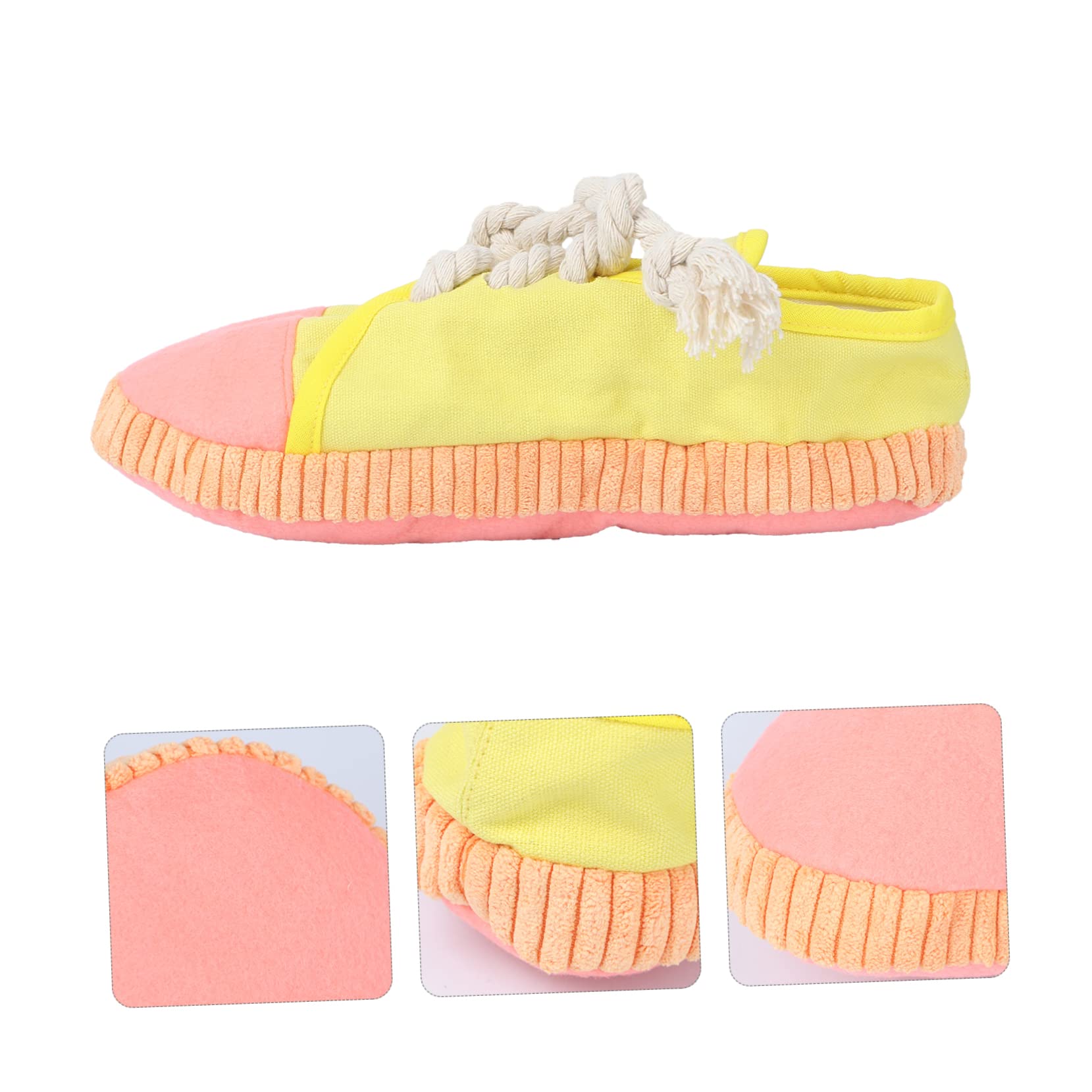 Toddmomy 3piezas Juguete para Mascotas Sonido Juguete Forma De Pantufla para Perros para Masticar y Limpiar Dientes Resistente y Duradero