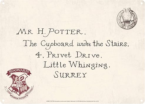 Tin Sign Small - Harry Potter (Letters)