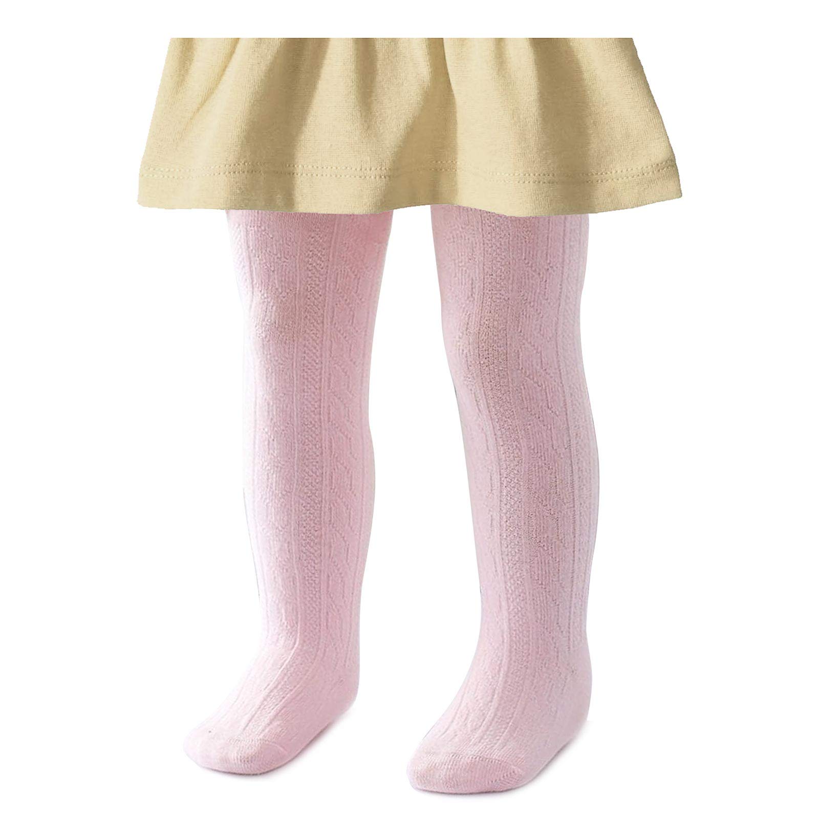 Medias de algodón de punto sin costuras para bebés y niñas pequeñas