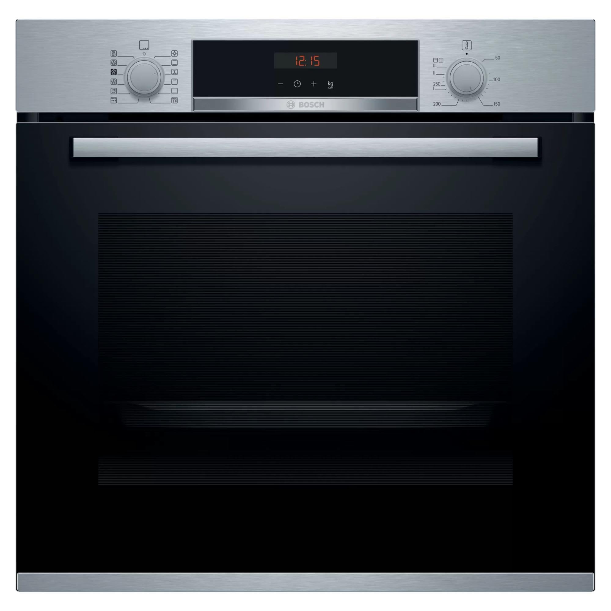 Bosch Home & Kitchen Appliances Bosch HRS574BS0B Serie 4 Built-in Oven with Added Steam Function, 3D Hotair, AutoPilot 10, LED display, 60 x 60 cm, Stainless steel [Energy Class A]