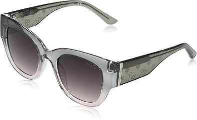 GUESS womens Trendy Peony Pattern Accent Butterfly Sunglasses Butterfly Sunglasses
