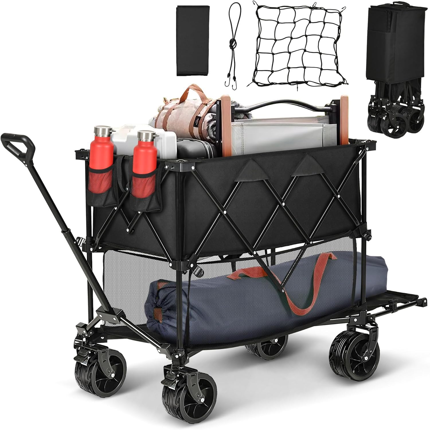 Amazon.co.jp: アウトドアワゴン キャリーワゴン キャンプワゴン 