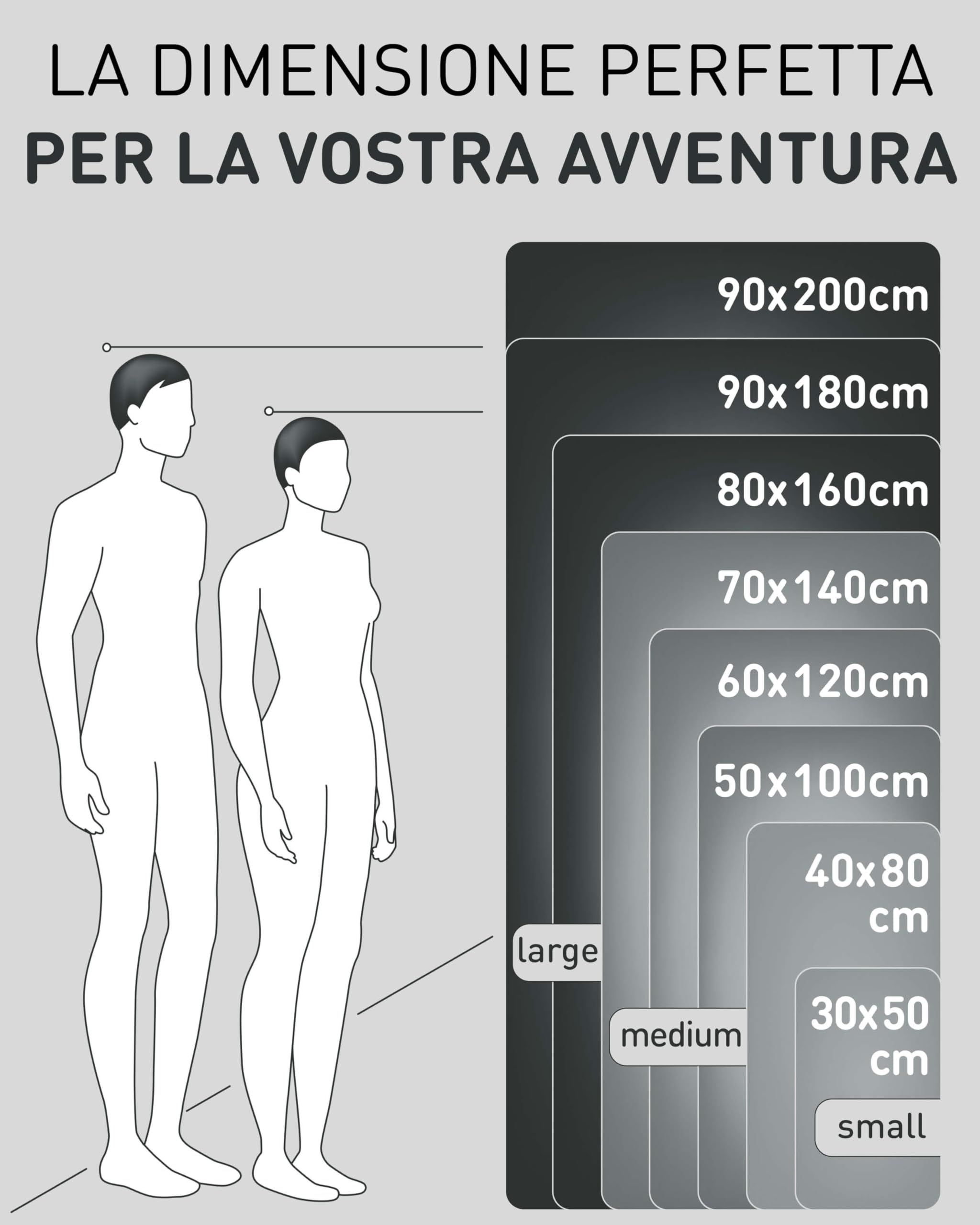 Fit-Flip Asciugamani microfibra - il perfetto telo mare microfibra grande - asciugamano palestra compatto e ultraleggero - asciugamano microfibra - ottimale per viaggio, sport e palestra