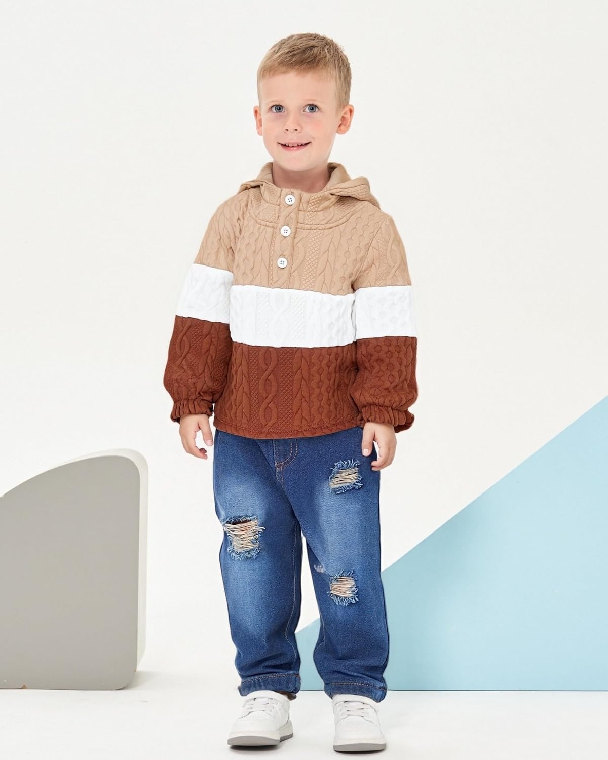XUANHAO Toddler Boy Clothes Infant Baby Boy Outfits 12 18 24 Months 2T 3T 4T 5T Hoodie Jeans Pants Set Fall Winter Clothing