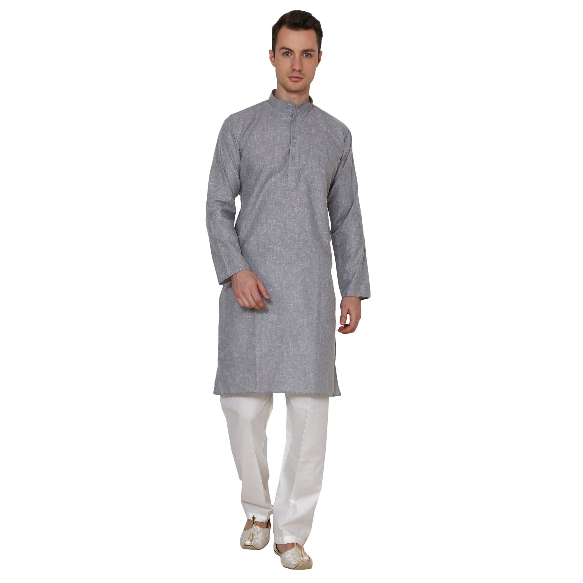 royal kurta Men's Cotton Kurta Pyjama Set-picture-33