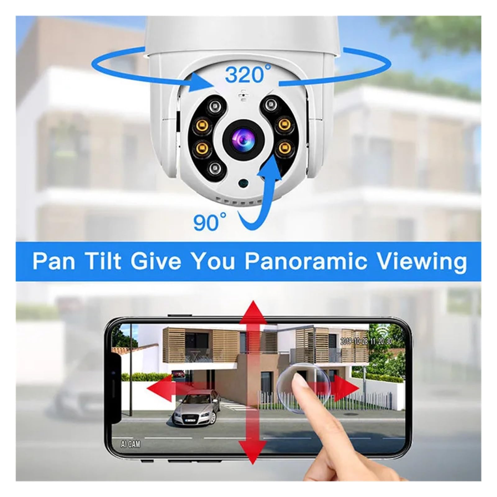 Caméra IP dôme de Vitesse PTZ extérieure 4K 8MP