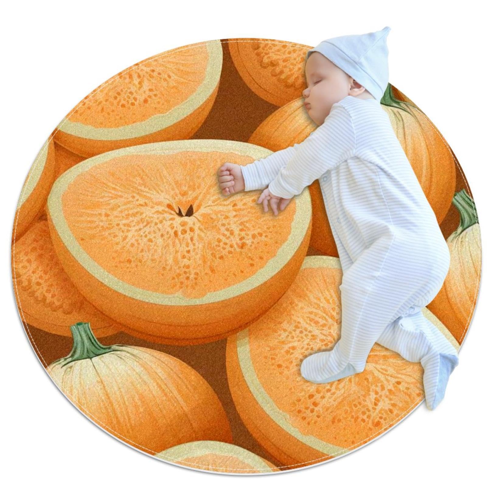 Tapis de salle de bain melon pour chambre d'enfant et descente de lit canapé