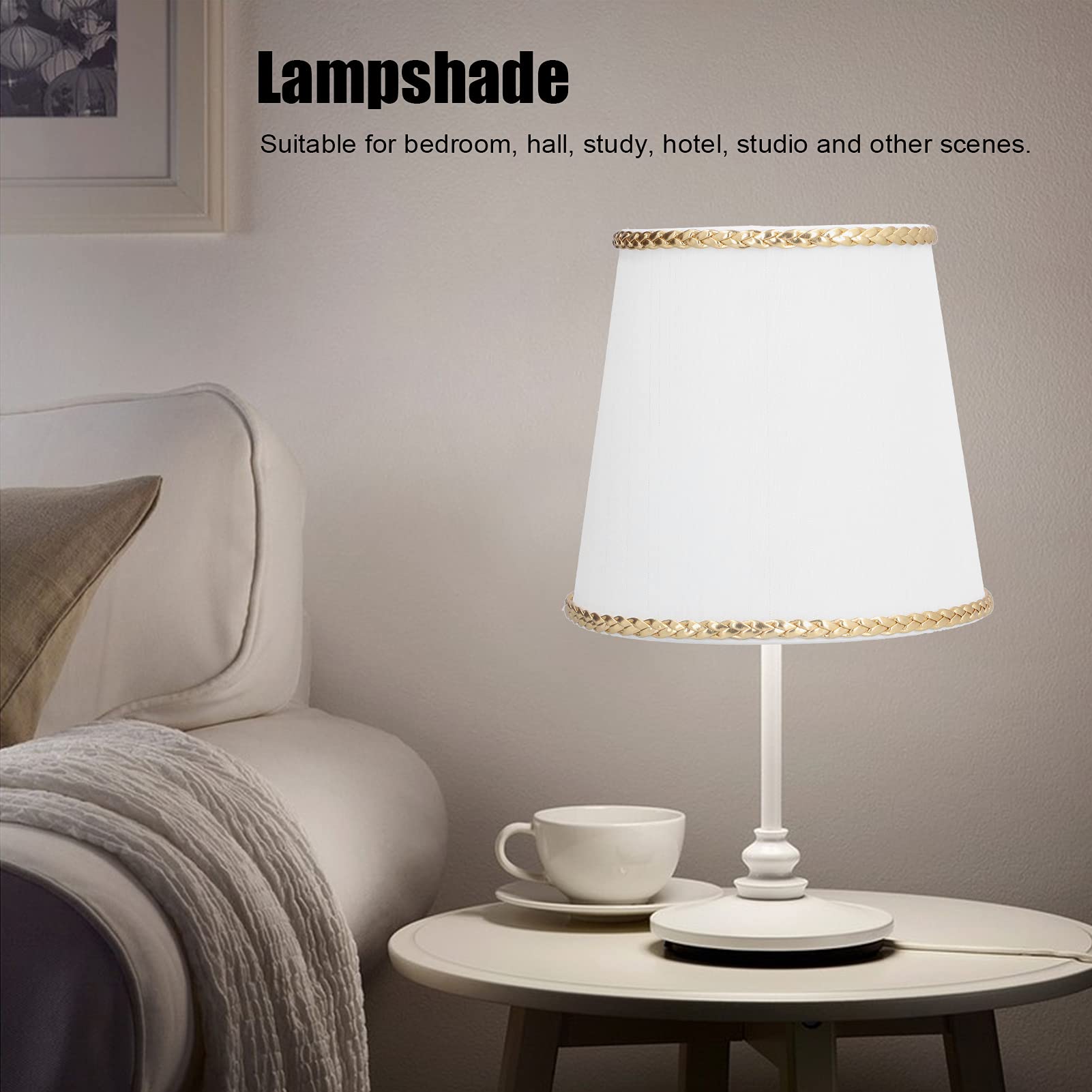 6 Pezzi E14 Paralume Tessuto Paralumi Lampadario Decorazione Interna