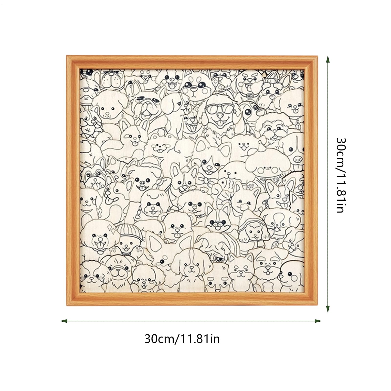 Pokoloruj Swoją Drewnianą Puzzle Kolorowanka Ramka Na Zdjęcia