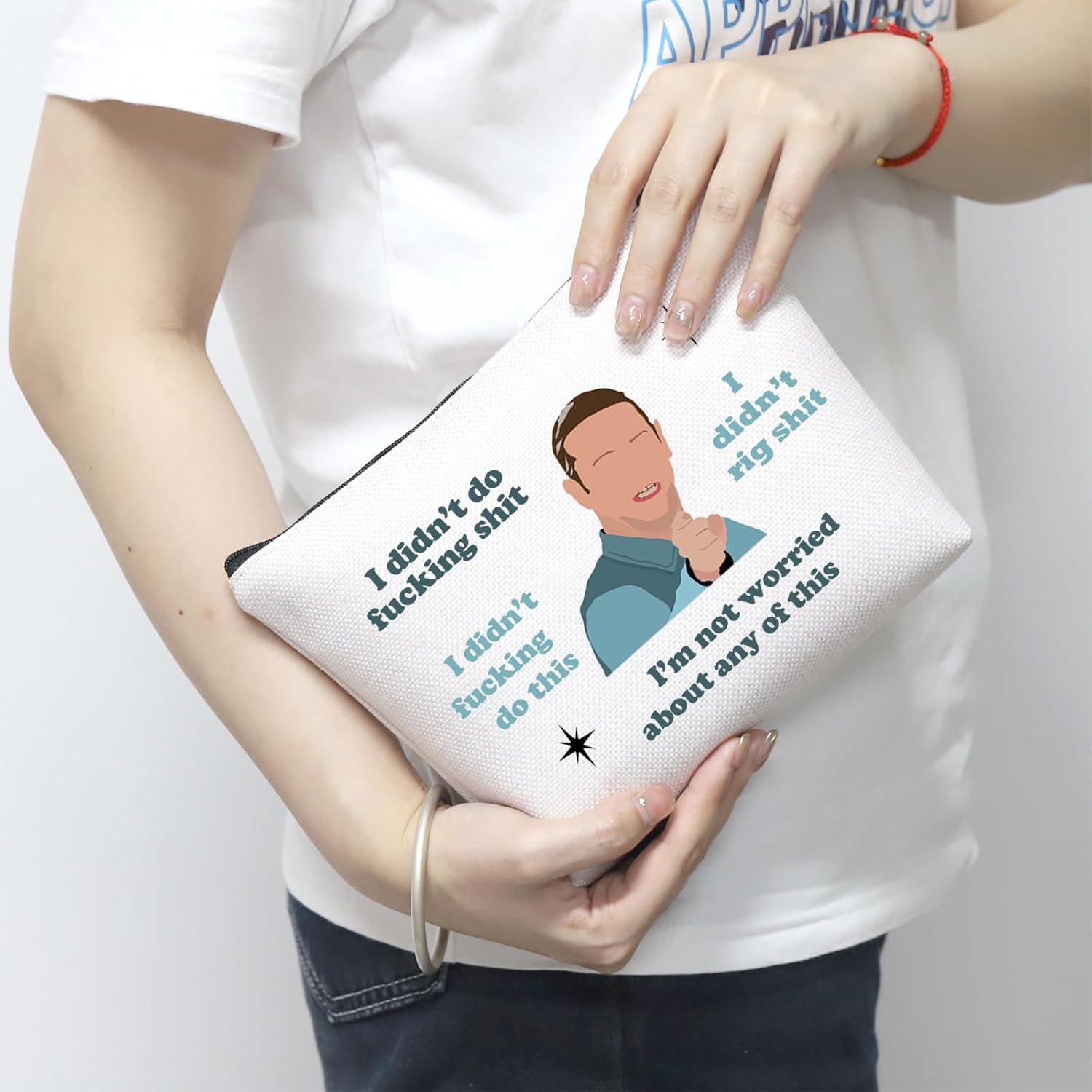 MNIGIU ITYSL Inspired Gift Tim Robinson Cosmetic Bag ITYSL Fan Gift Tim Robinson Merch (I DID’N Bag) image 5