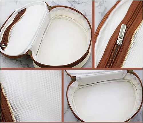 Miniatura 2 de Bolsa de maquillaje para cosméticos, portátil, práctica bolsa organizadora de viaje, estilo retro, bolsa de cosméticos de lona para mujeres y niñas,
