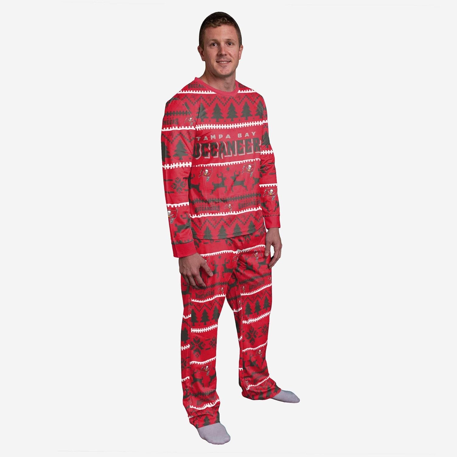 FOCO NFL mens Wordmark Family Matching Collection Set Holiday Pjs