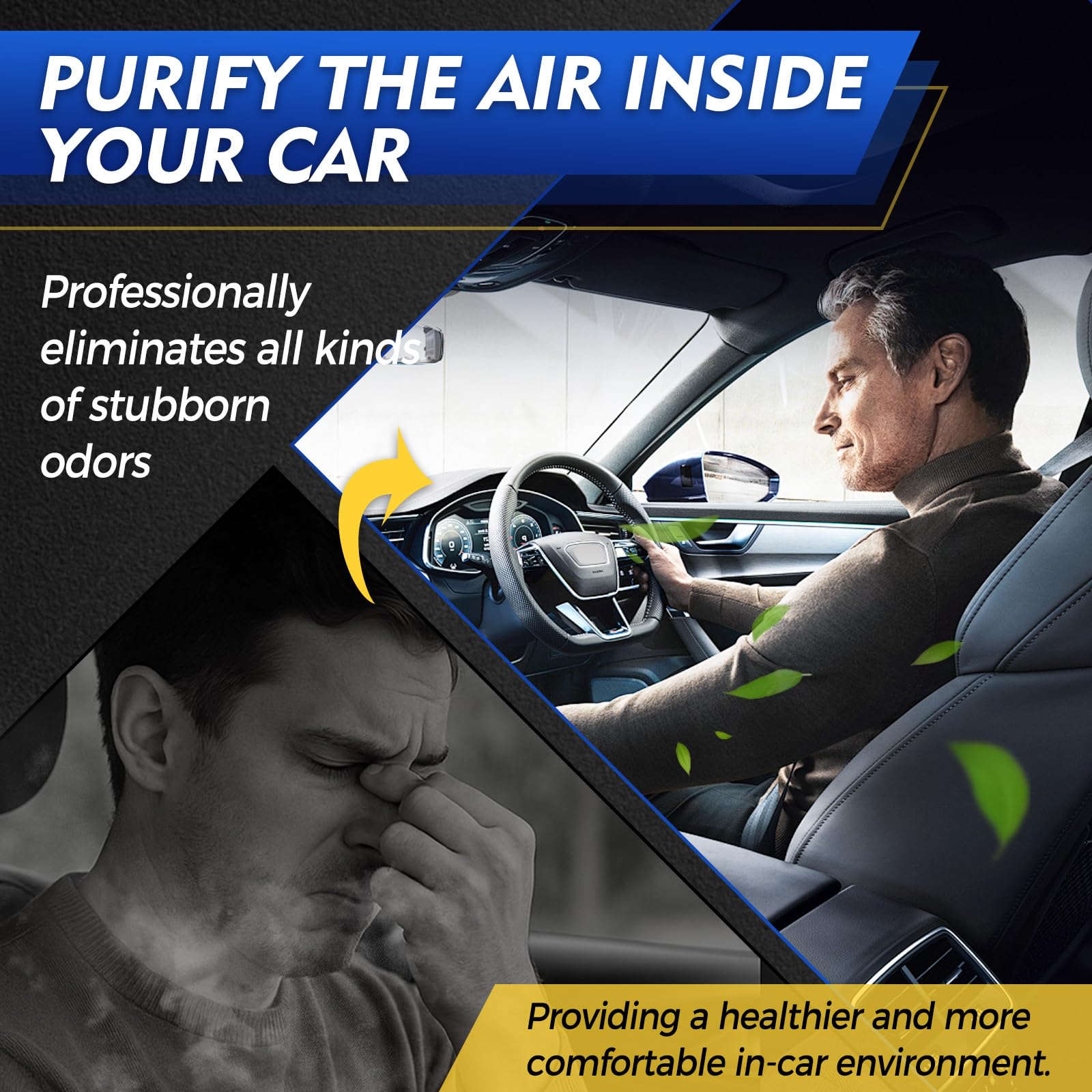 Pulizia Auto Interni da 500ml, Contenente Panno in Microfibra e Spugna, Pulizia Interni Auto per Pelle, Plastica, Tessuti, Sedili, Cruscotto e Altre Superfici Interne, Manutenzione di Lunga Durata - 5