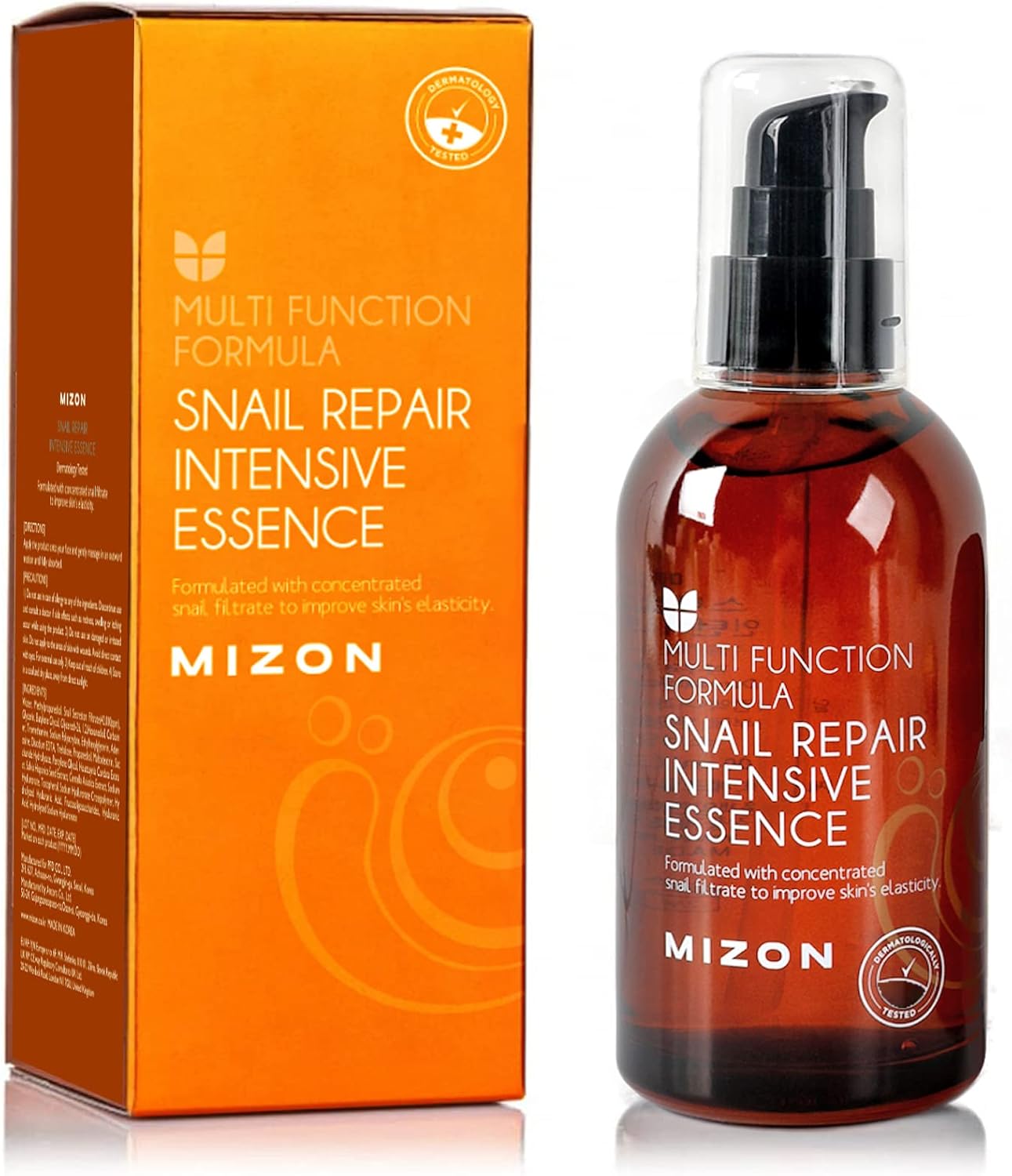 [MIZON] SNAIL REPAIR INTENSIVE ESSENCE (100ml) Koreaanse behandeling – Gezichtsessentie – Revitaliserend slakkenslijmextract – Anti-verouderings- en rimpelverzorging – Hydrateert en verheldert