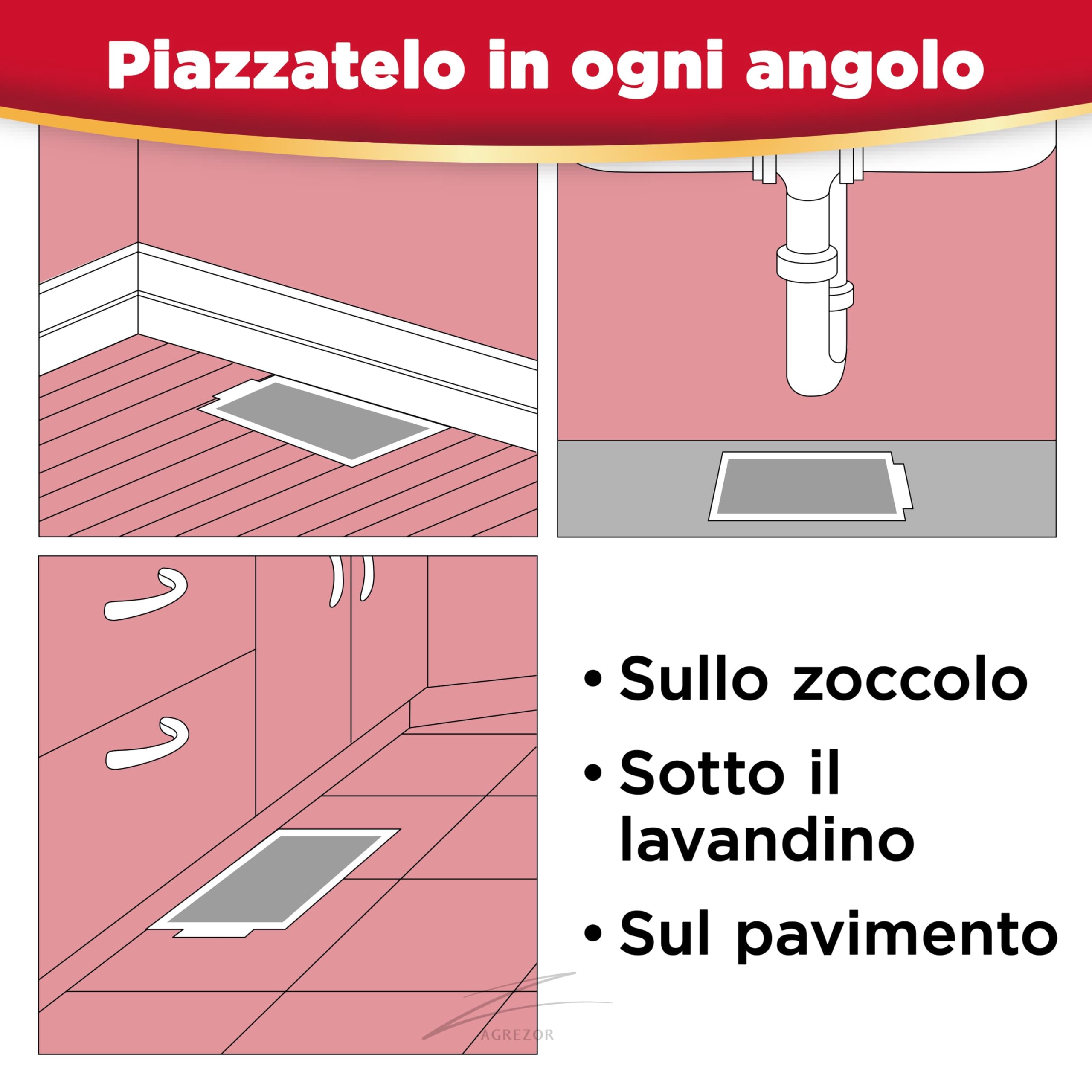 Catchmaster 72MAX Trappola per Roditori Grandi | 72 Piaste Adesive con Esca Integrata | Efficace Soluzione per Uso Interno | Colla Potente di Alta Qualità per Topi e Ratti