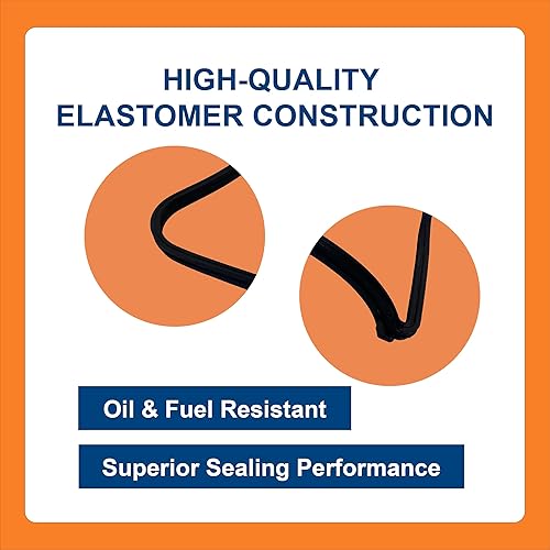 Miniatura 4 de BTS-23539103 - Junta de cubierta basculante, compatible con motor Detroit Diesel Series 60, repuesto para OEM 23539103 23522269, Juego de Junta Tapa