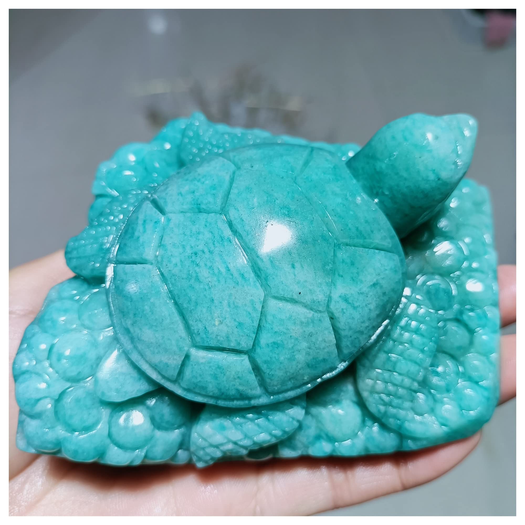 超透明クリア水晶　犬猫亀　の珍しい彫り物　素敵な逸品 Amazon.co.jp: Happyyami クリスタル 亀 置物 クリア 亀 彫像