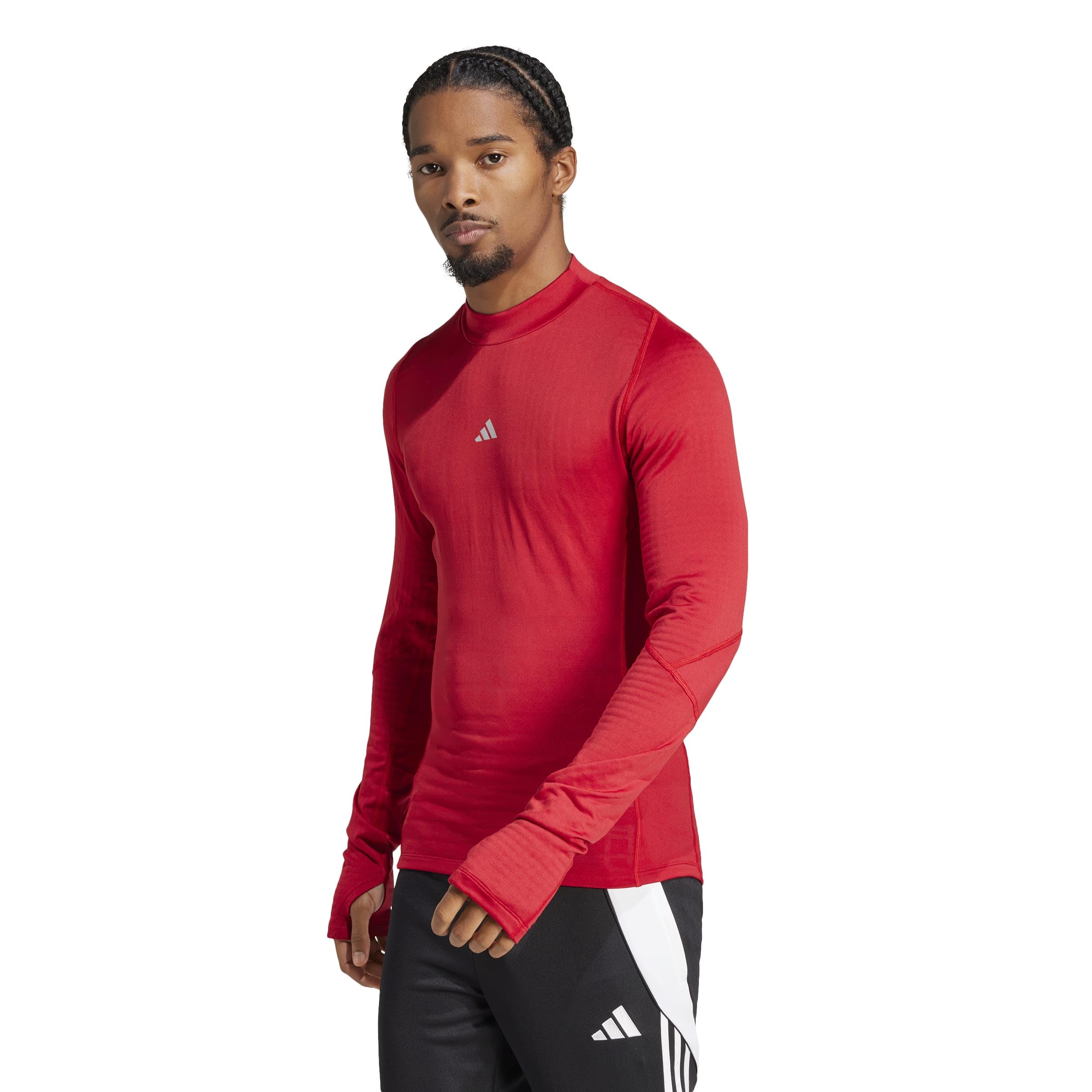 adidas Hombre Techfit Cold.Rdy Longsleeve Men Shirt, Team Power Red 2, XXL