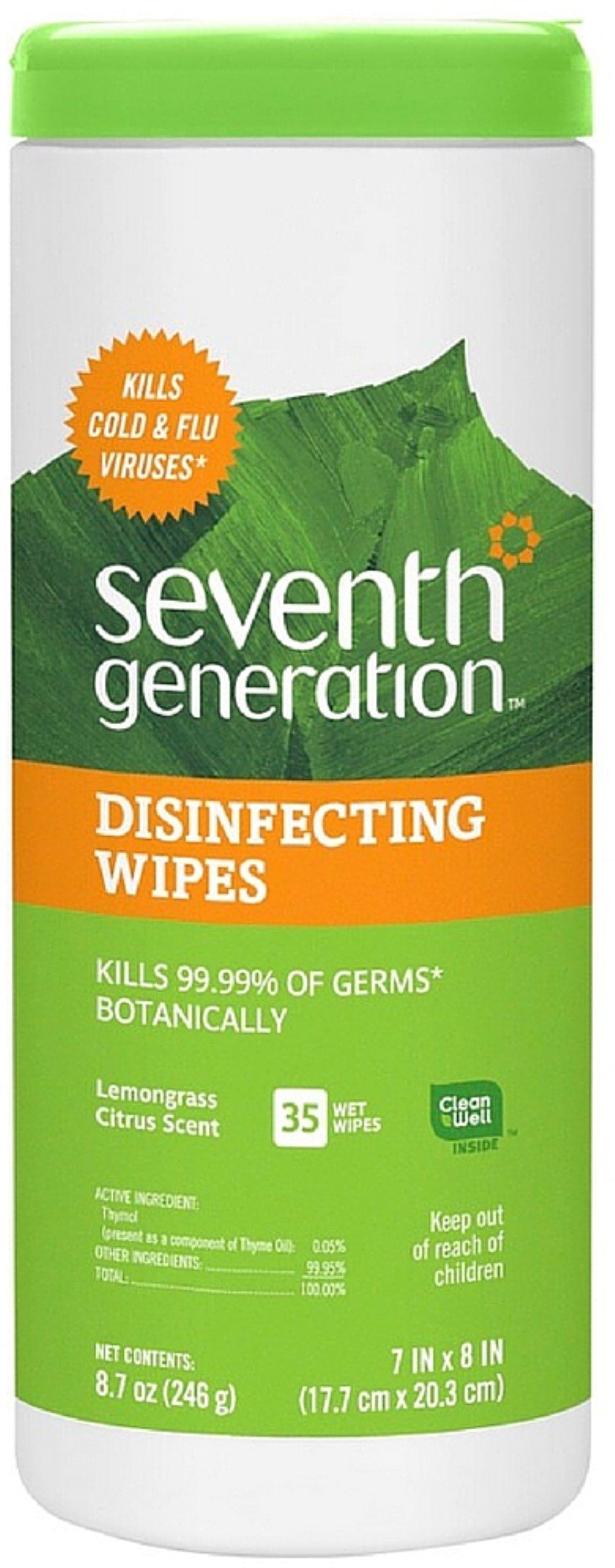 Seventh Generation Disinfecting Multi-Surface Wipes 35 ea (Pack of 11)