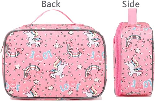 Miniatura 188 de FlowFly - FlowFly - Lonchera térmica para niños, minihielera suave para el regreso a clases, lonchera para niñas, niños, oso Oso,Negro -,negro con