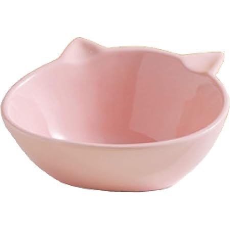 Amazon Shttown キャットボウル 猫皿 食べこぼし防止 食後の掃除も楽ちん セラミック 吐き戻し対策 4色 ピンク Shttown 食器 ボウル 通販
