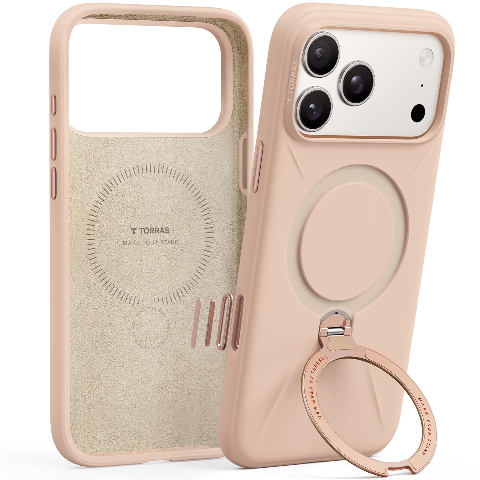 Amazon.com: TORRAS Ostand Q3 Silicone for iPhone 17 Pro Max Case