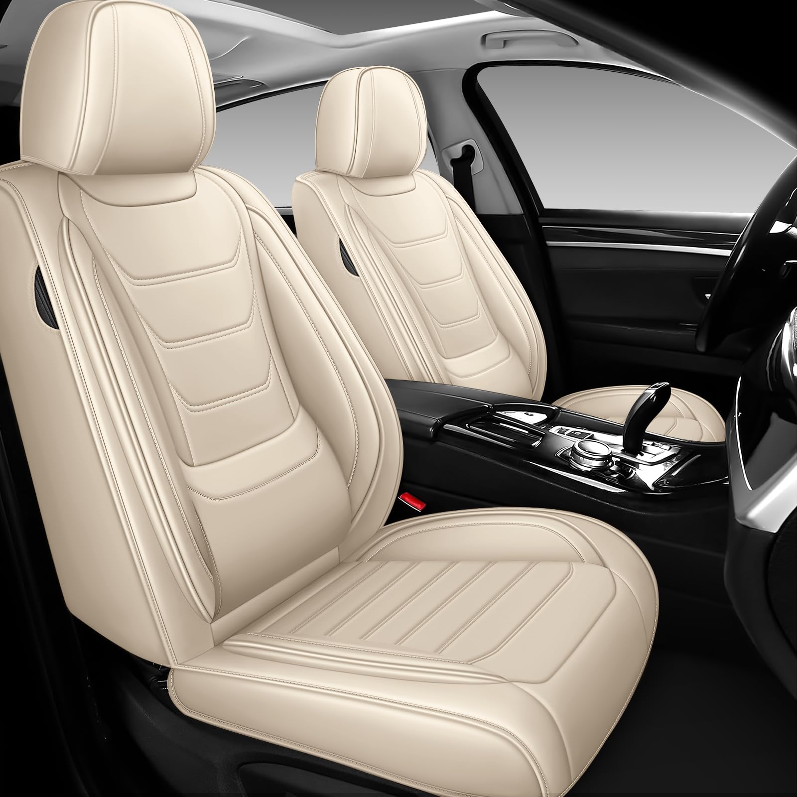 DHAEY Car Seat Covers for Mercedes-Benz E-Class 2000-2025, Luxury Breathable Seat Cover, Nappa Leather, Wear-Resistant, Anti-Slip, Quick Installation,