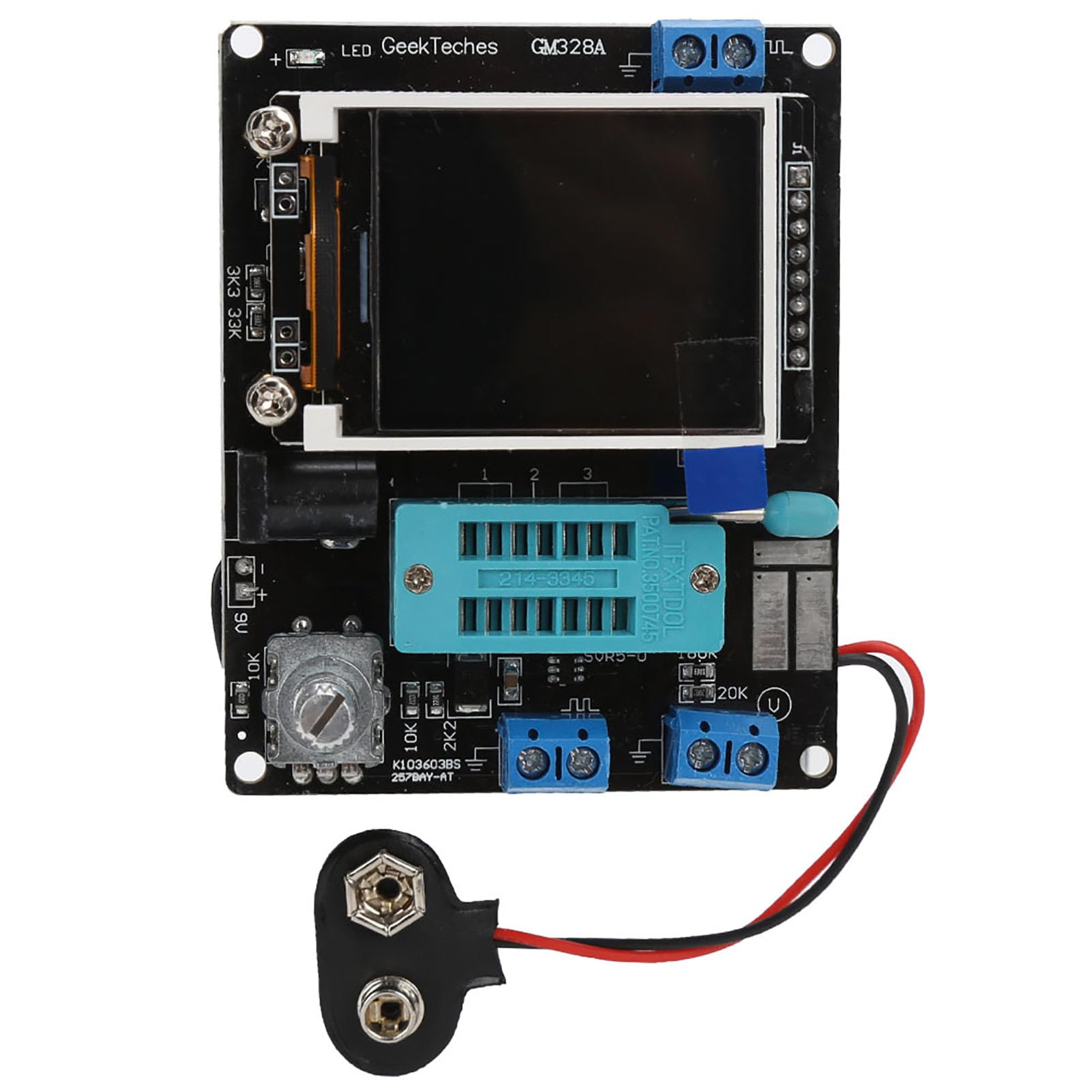GM328 Transistor Tester, Components, resistors, capacitors, inductors, Diode Tester, Frequency, Voltage, PWM