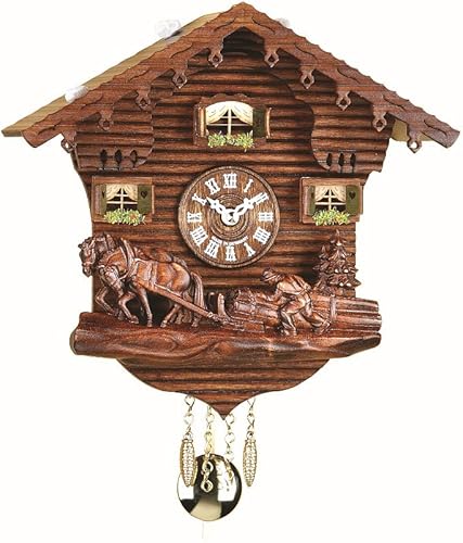 Trenkle Kuckulino Reloj de la Selva Negra Casa Suiza con Movimiento de Cuarzo y Campanilla de Cuco TU 2031 PQ disponible en Yaxa Colombia