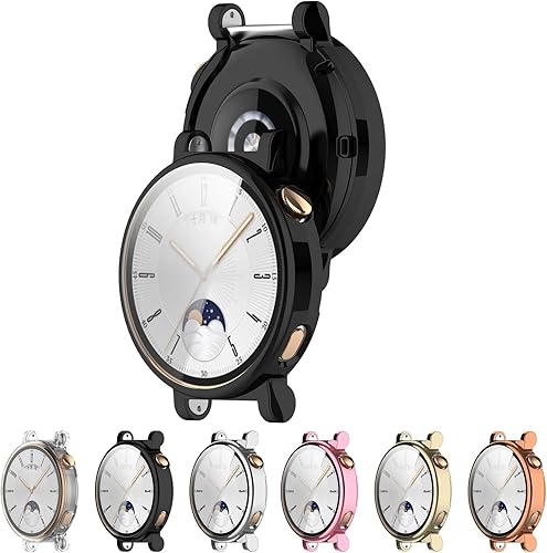 Funda protectora compatible con Huawei Watch GT4 de 1.61 pulgadas, cubierta protectora de TPU de cobertura completa, compatible con Huawei Watch GT4