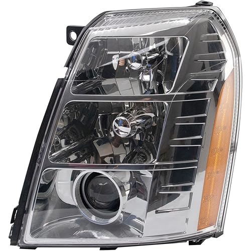 Left Headlight Compatible with 2007-2014 Cadillac Escalade