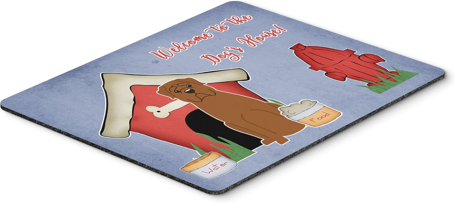 Caroline's Treasures BB2321MP Halloween Scary Dachshund Chocolate Mouse Pad, Hot Pad or Trivet for Home Office Gaming Working Computers Laptop Mouse Mat,Washable Large Mousepad