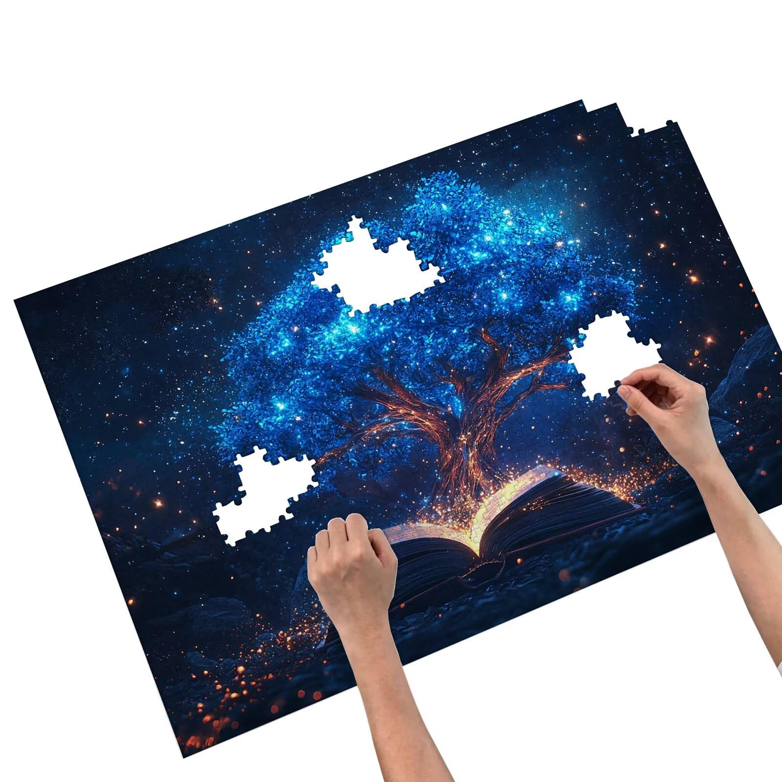 Puzzle 3000 Piezas, Puzzle Árbol de Vida con Caja Regalo para Adultos, DIY 3000 Piezas Rompecabezas de Madera para Adultos, Rompecabezas Desafiante para Decoración Hogar y Paredes, Regalo Mujer, F-91