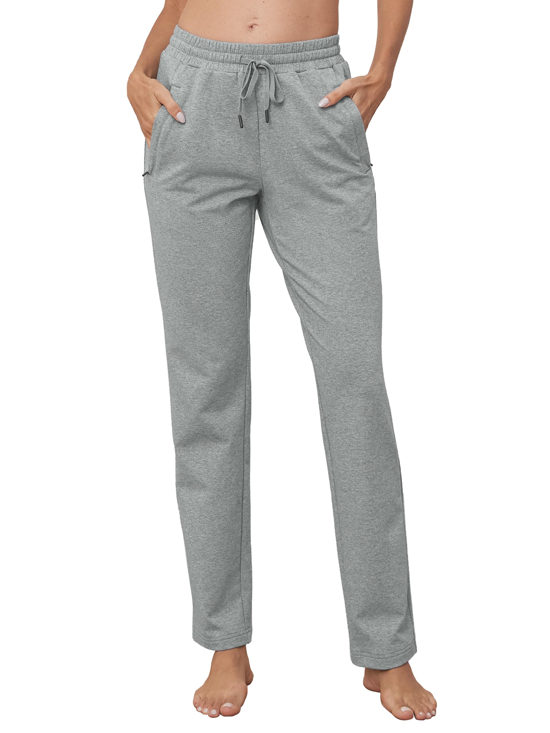 Sevego Tall Jogginghose Damen 76/81/86cm Sporthose Lang Baumwolle Yogahose Freizeithose Gerades Bein Trainingshose Sweatpants mit Taschen