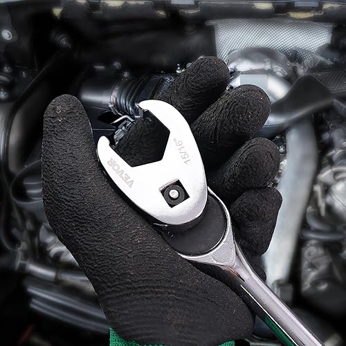 Miniatura 8 de VEVOR Juego de llaves para pata de gallo de 38 pulgadas con 2 barras de extensión, juego de llaves de pie de cuervo de 24 piezas, SAE 38"-1" y