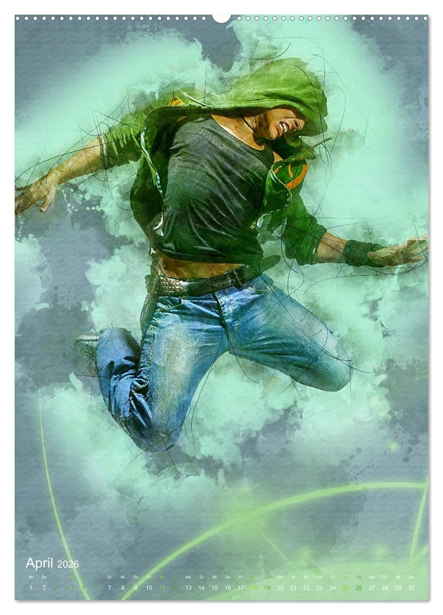 Streetdance - Dynamik pur (hochwertiger Premium Wandkalender 2026 DIN A2 hoch), Kunstdruck in Hochglanz: Farbenfrohe Bilder beeindruckender ... und Freestyle-Performances (CALVENDO Kunst)