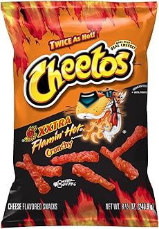 Cheetos, Crunchy Extra Flaming Hot, 8.5 Ounce