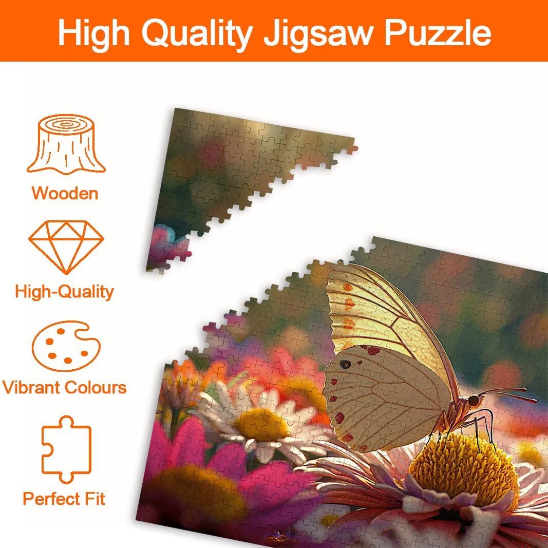 Puzzle 2000 Pezzi, Puzzle Farfalla, Misura: 100x71cm, Regalo Donna -8795