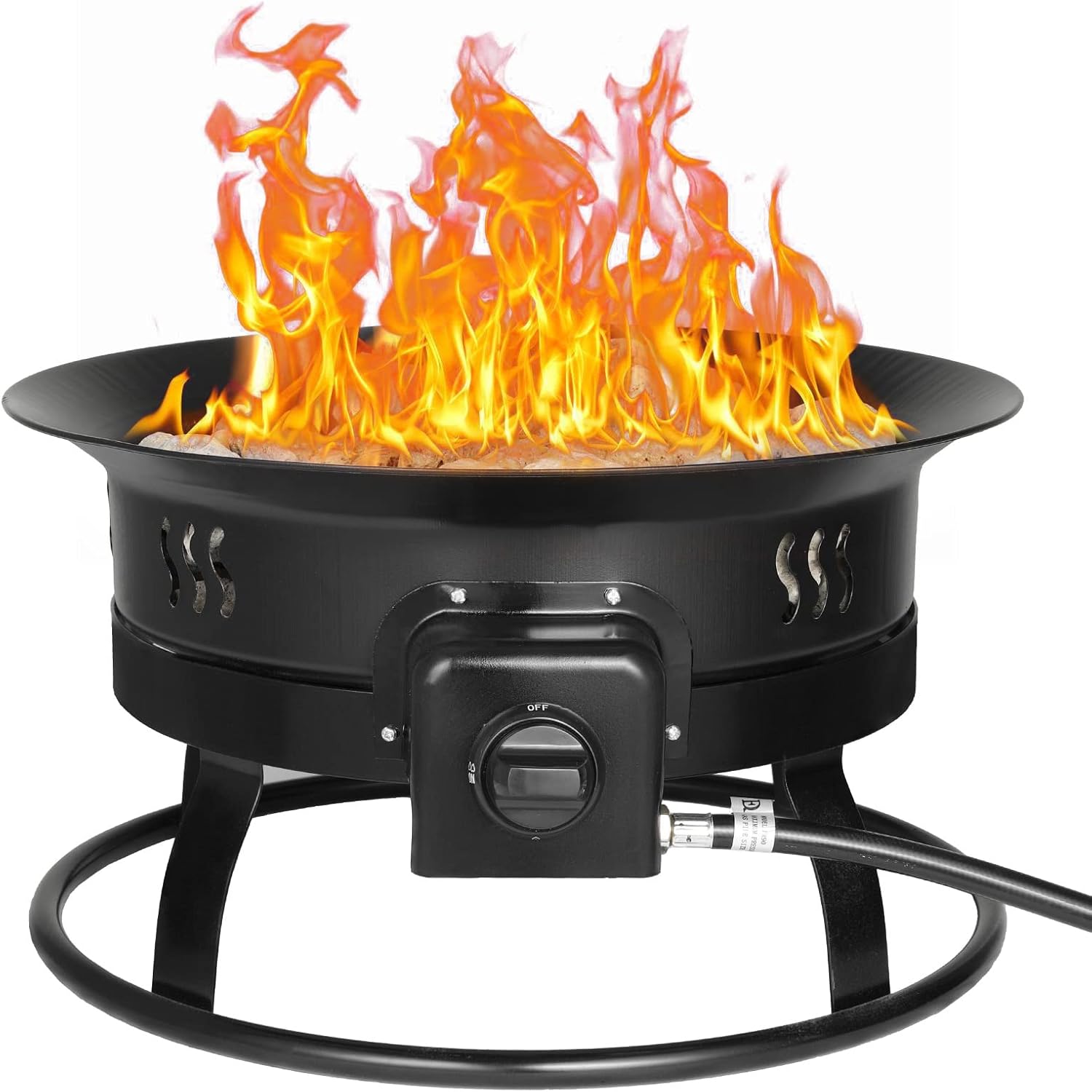 TLSUNNY 24''/ 19'' Propane Fire Pit, 58,000 BTU Portable
