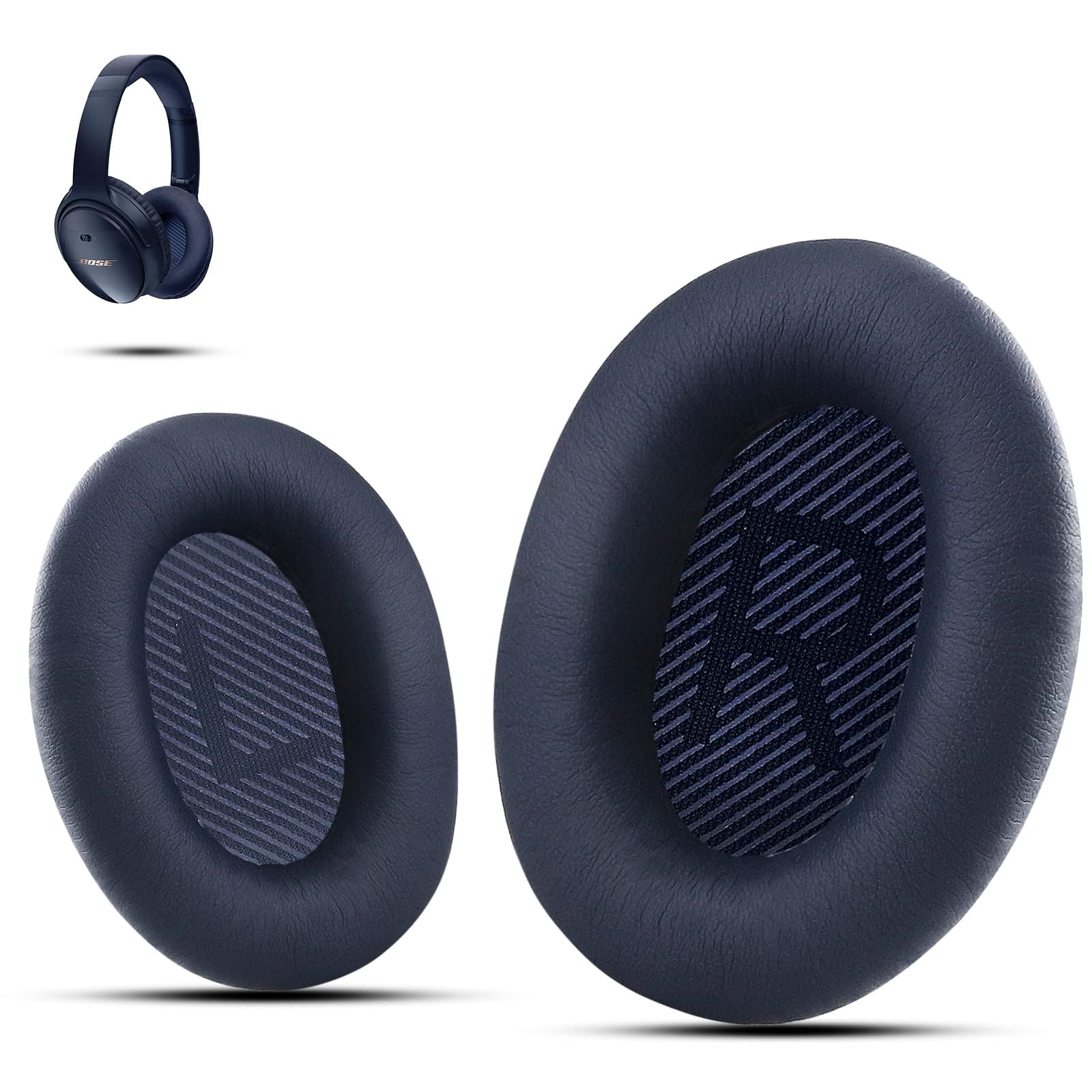 Krone Kalpasmos -Ohrpolster für Bose Kopfhörer, kompatibel mit Bose QuietComfort 35 II / QC35 / QC25 / QC2 / QC15 / Ae2 / Ae2i / Ae2w / SoundTrue & SoundLink (Over-Ear) DE