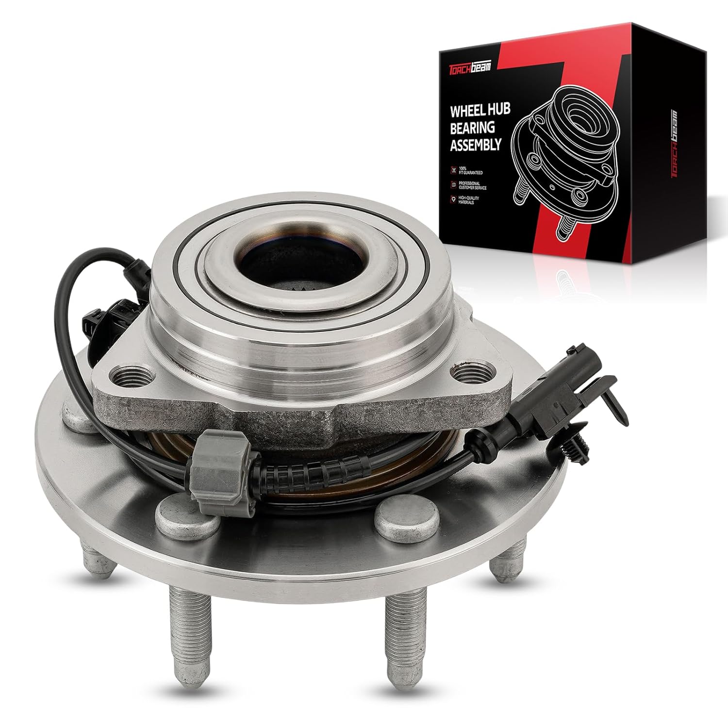 Rolamento de Cubo da Roda Dianteiro Torchbeam 515096 para Chevrolet Silverado 1500, GMC Sierra 1500, Tahoe, Suburban 1500 e Yukon (2007-2013)
