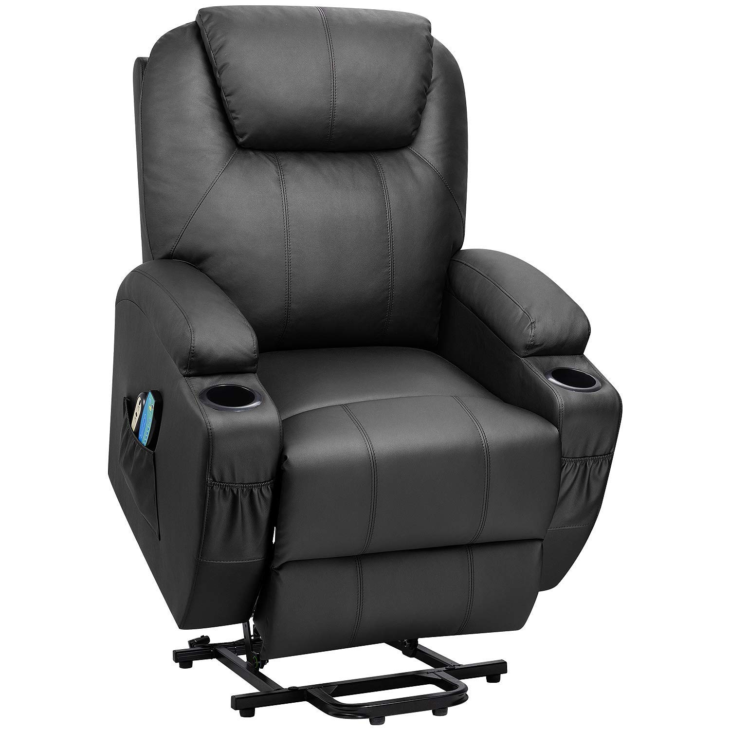 BONZY Lift Recliner Chair with Over Stuffed Armrest and