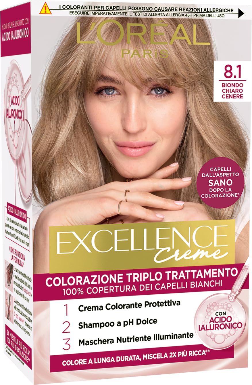 L’OréAl Paris Eccellenza Crema Tinta Per Capelli Colore 8.1. Biondo Chiaro Cenere 1 Pz - 4