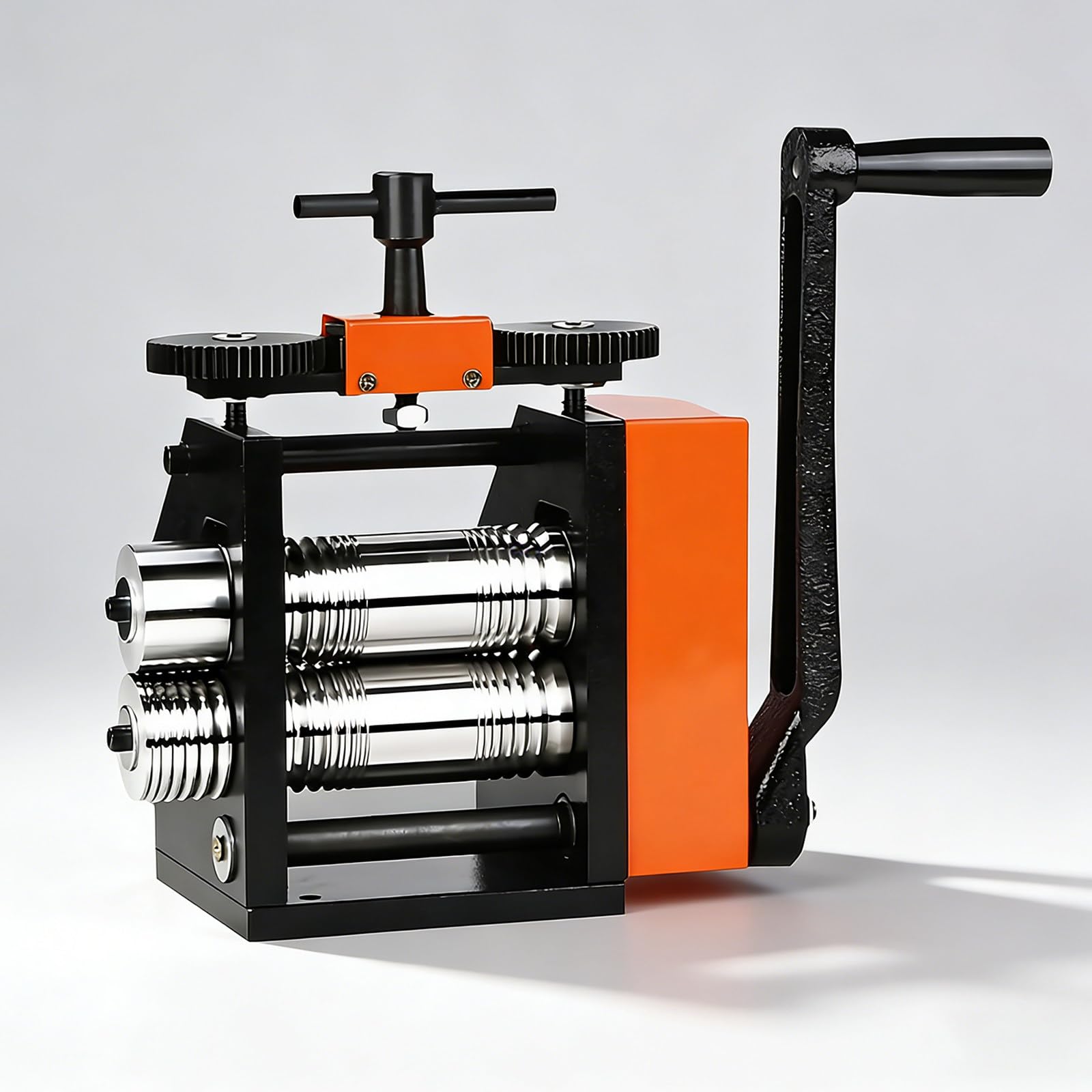 ZHJOPP Jewelry Rolling Mill Machine,Multi-function Mill for Metal Jewelry Making, Adjustable 2.5-10mm Pressing Thickness for Sheet,Square Wire