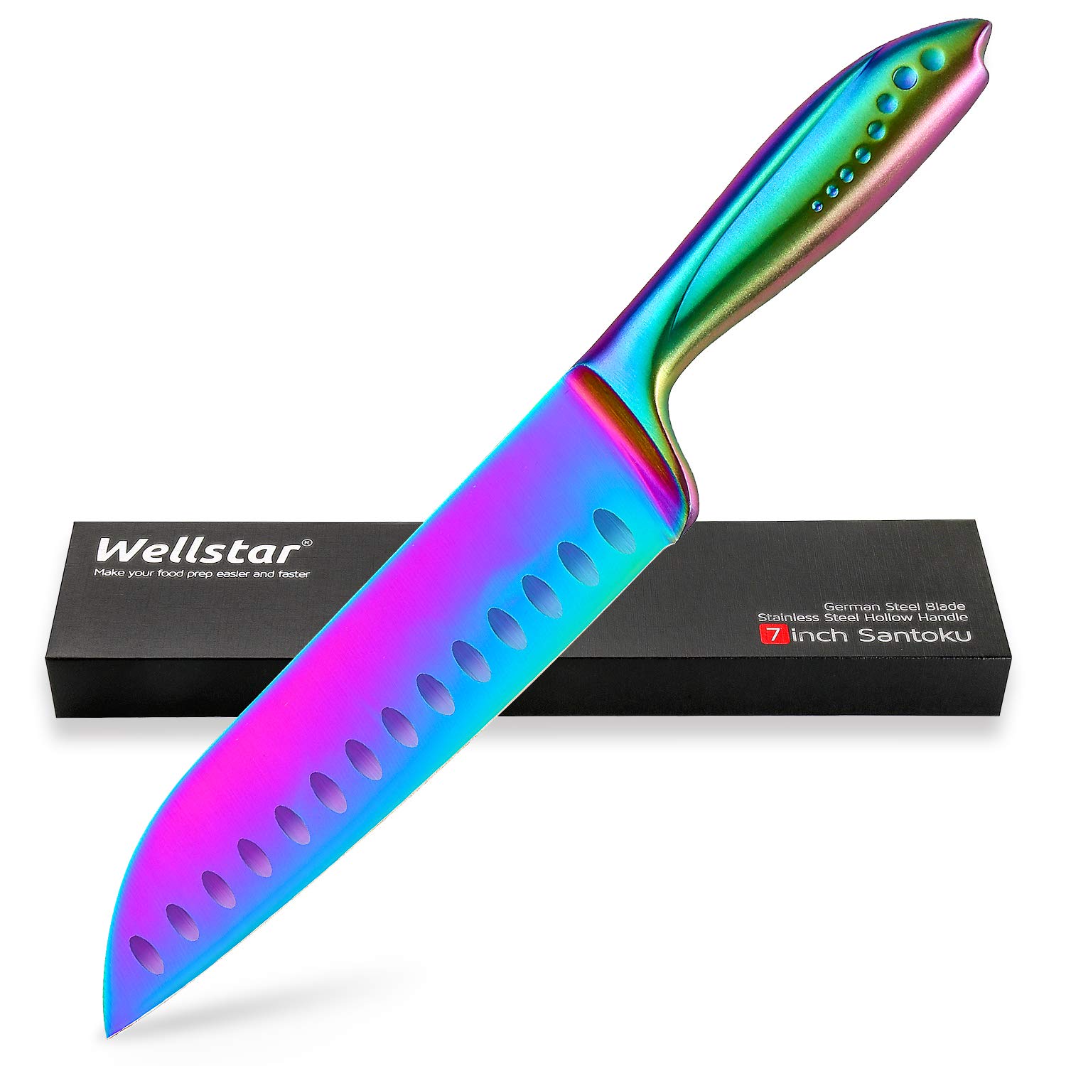 Amazon.com: Santoku Knife 7 Inch WELLSTAR, Super Sharp German