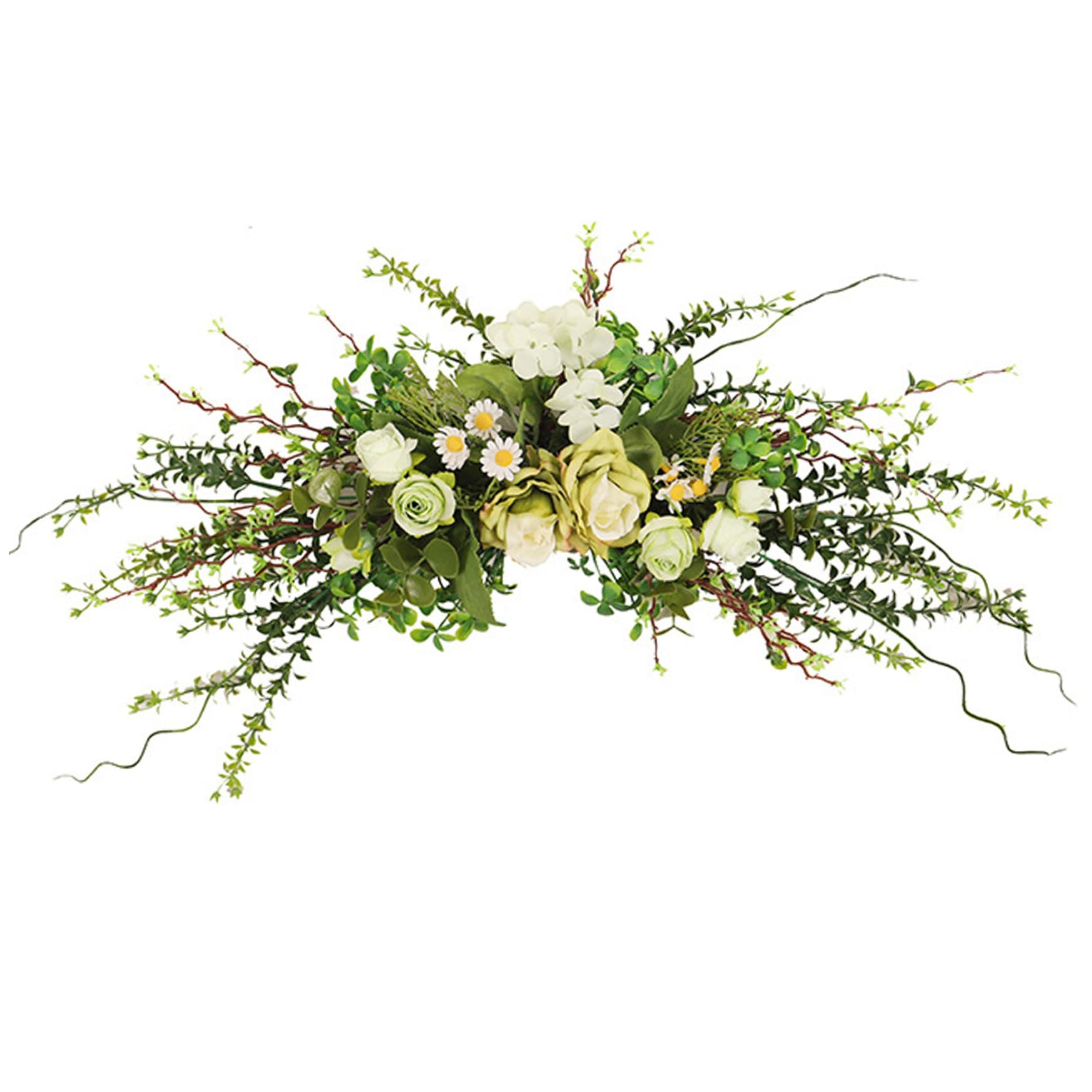 Arc de Mariage Artificiel Eucalyptus Rose pour Sublime Décoration de Porte Murale