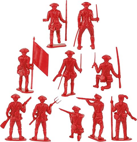 Miniatura 6 de BMC Classic MPC Revolutionary War British Soldiers - Figuras de plástico para hombres del ejército