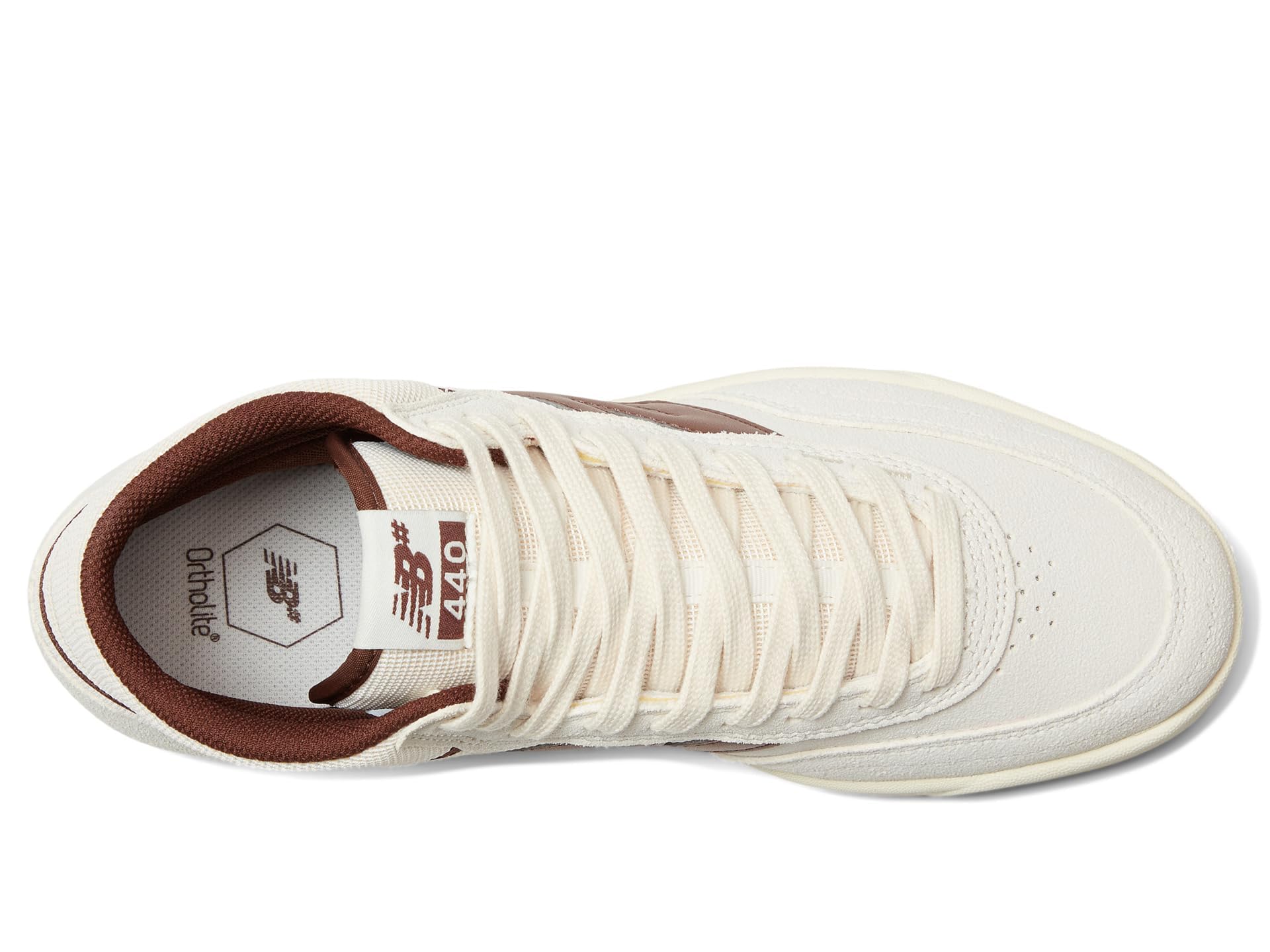 New Balance Unisex 440 Hi Skate Shoe, Sea Salt/Dark Brown, 11 US Men