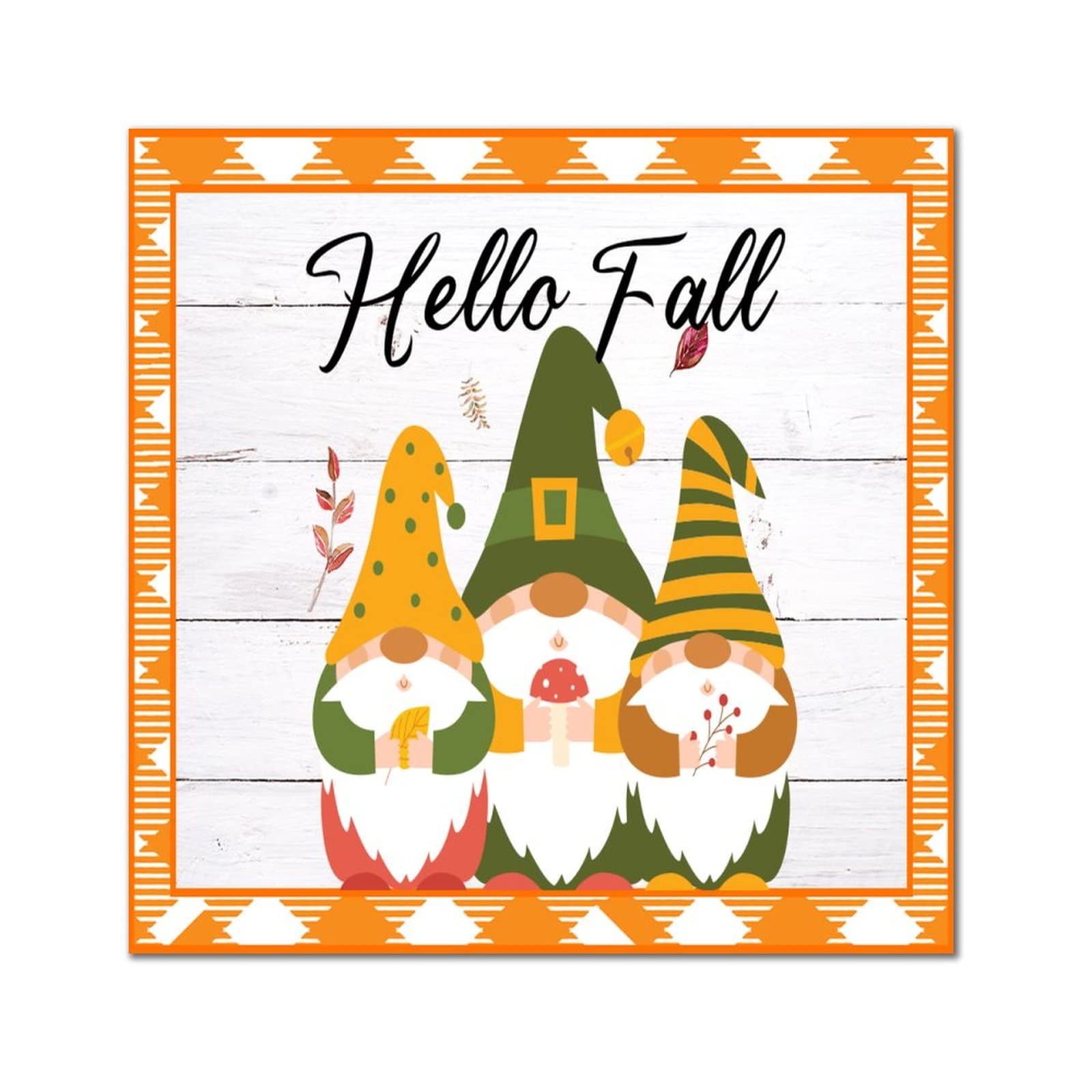 Decoration citrouille bois Hello Fall vintage pour embellir votre cuisine