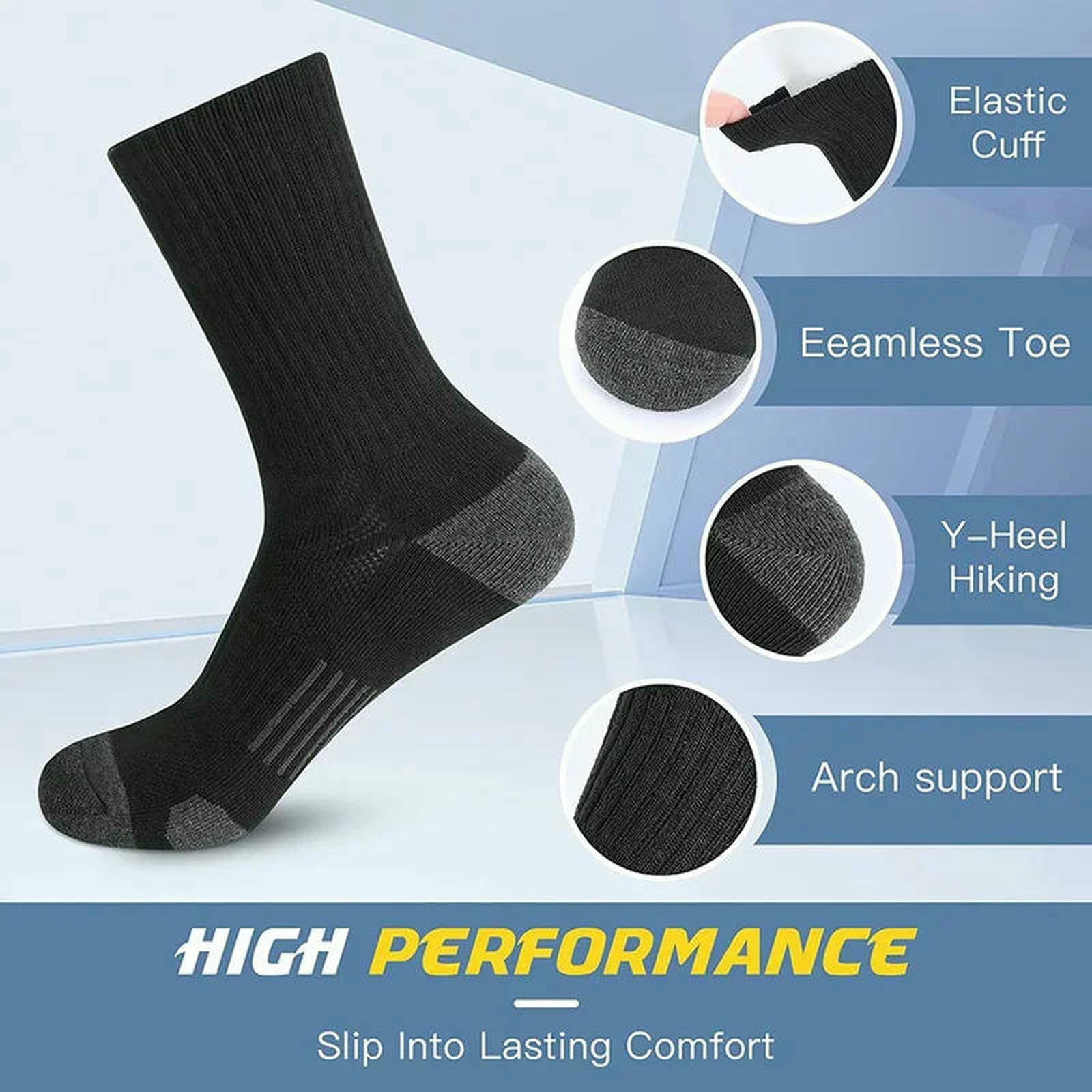 skarpety 5 par męskie skarpety sportowe sportowe do biegania łydki Performance Cushioned Breathable Outdoor Crew dla mężczyzn kobiet